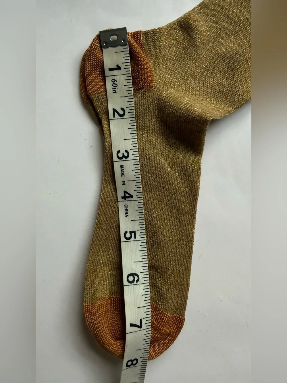 Maria La Rosa Metallic Socks Yellow Beige New